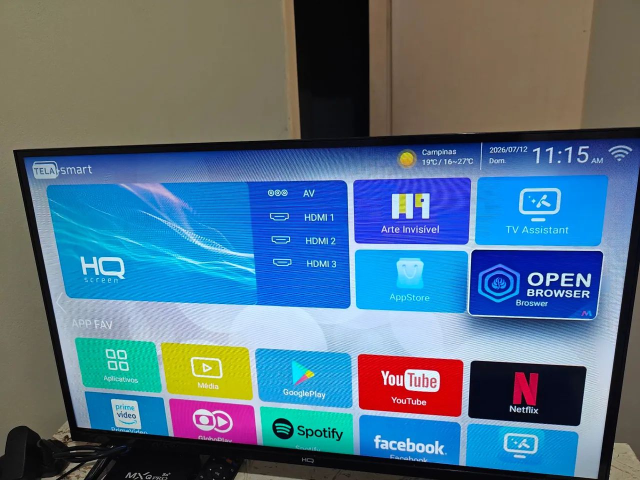 TV smartv 32" HQ preta  - Foto 2