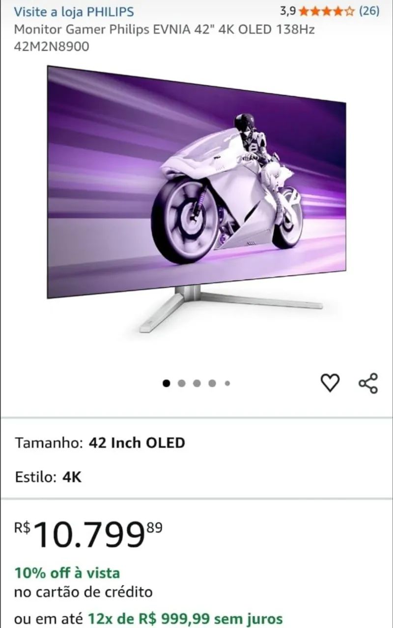 Monitor OLED 42 polegadas Philips - Foto 2