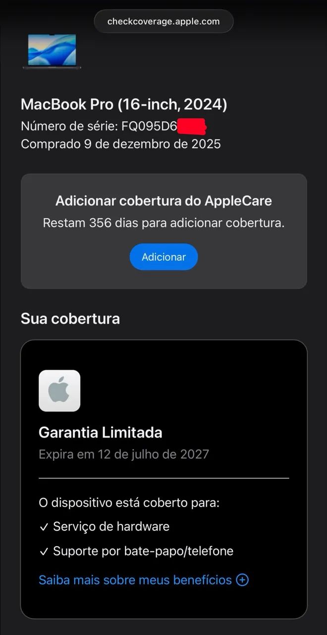 Macbook pro 16 polegadas chip m4 pro 24gb / 512gb garantia Apple: 17/07/2027 ( 24 / 512 ) - Foto 2