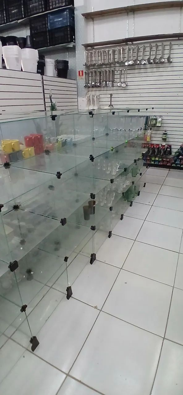 Promoção de vidro para vitrine