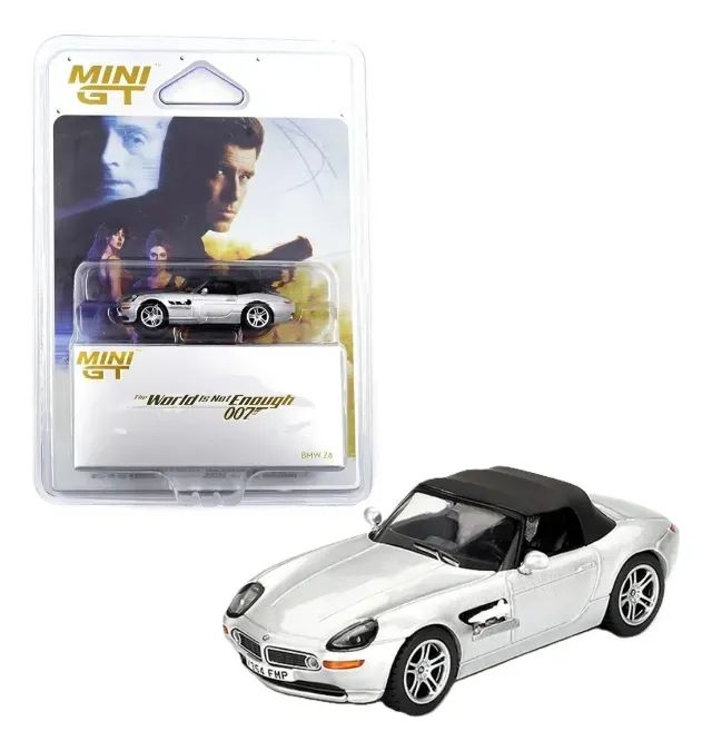 Mini Gt Bmw Z8 The World Is Not Enough Coleção 007 escala 1/64