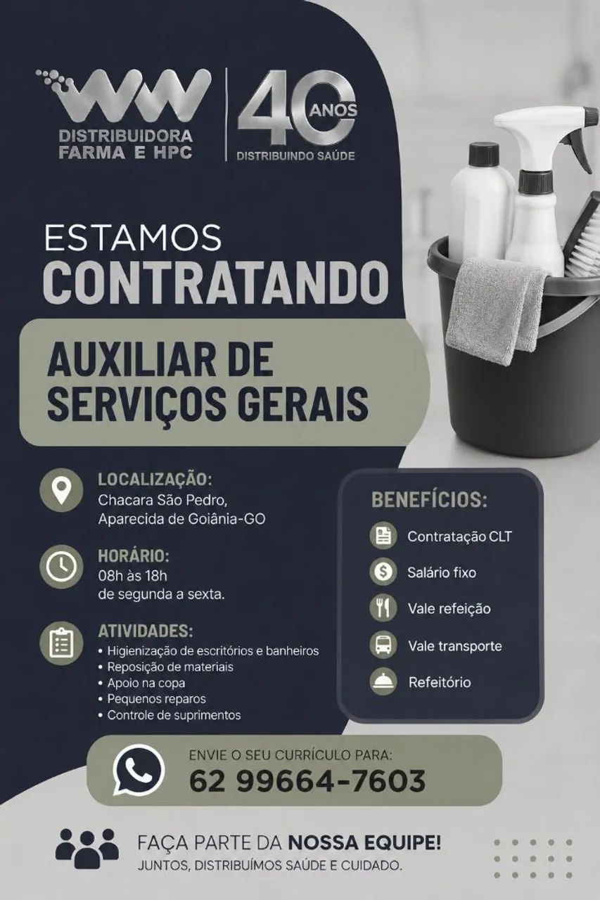 Auxiliar de Serviço Gerais