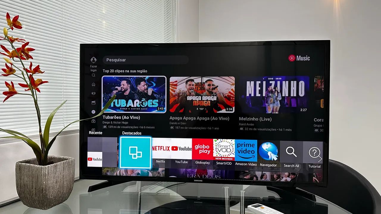 Smart TV LED Samsung 32 Polegadas - Netflix YouTube 