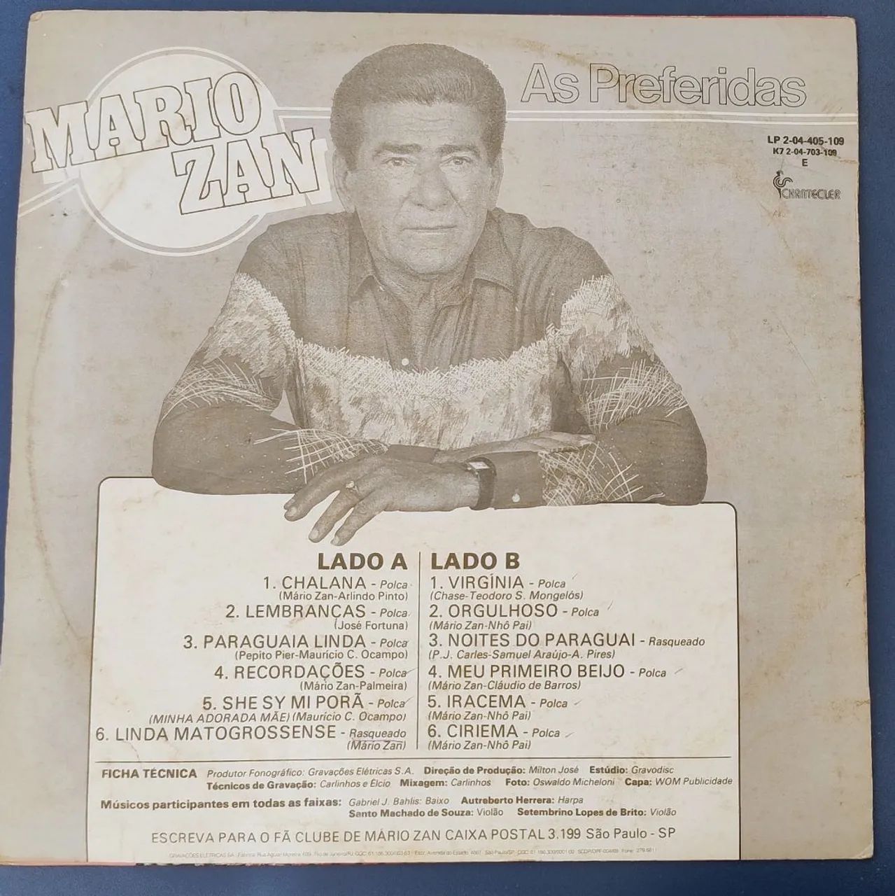 Disco Mario Zan As Preferidas  - Foto 2