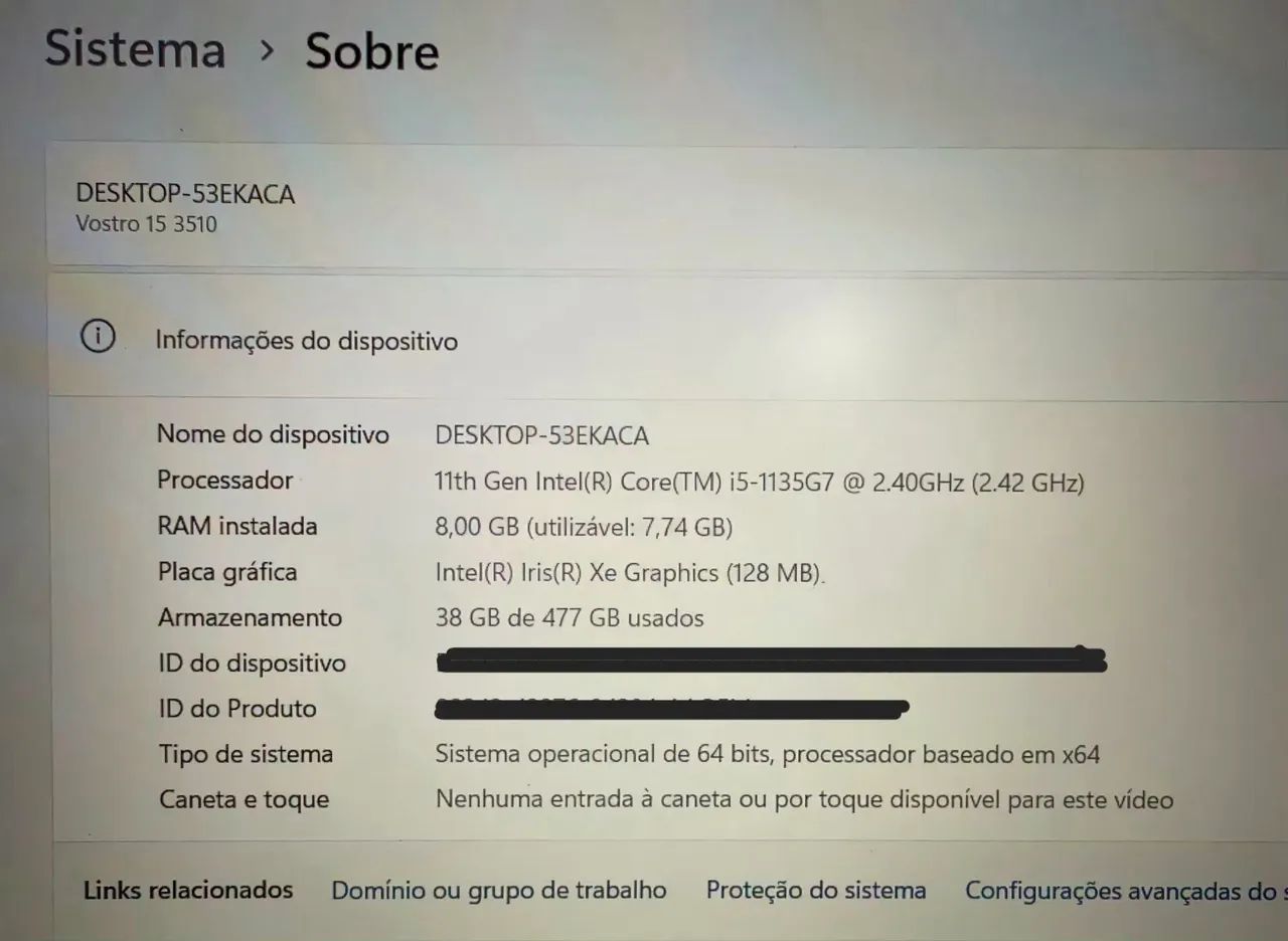 Notebook Dell Vostro 15 3510  - Foto 3