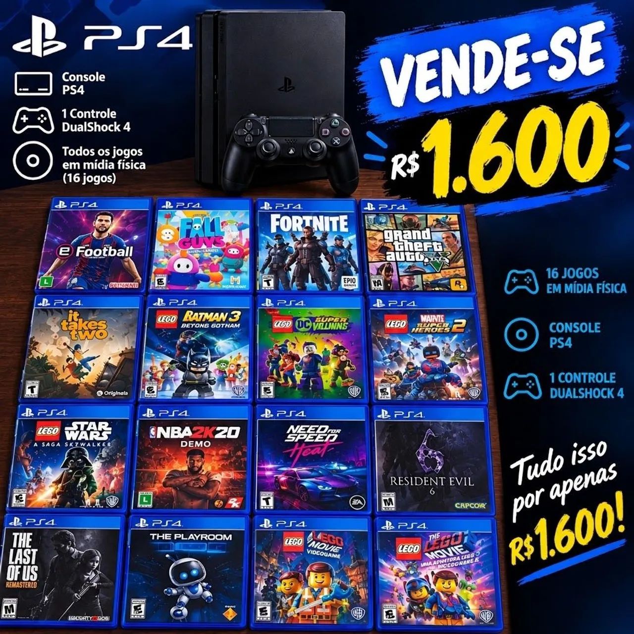 PlayStation 4 slim de 1 tera - Foto 4