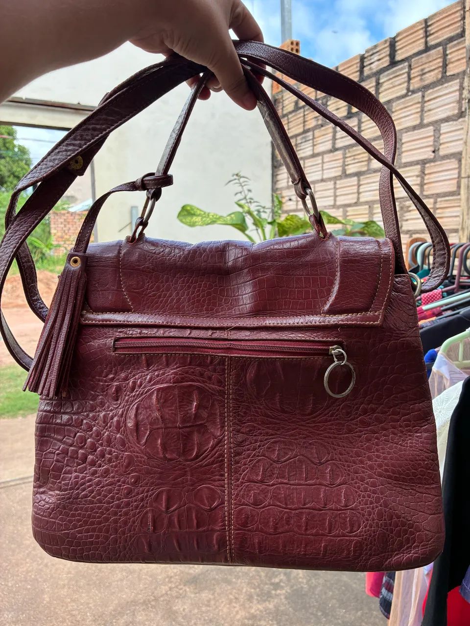 Bolsa Couro Café - Foto 2