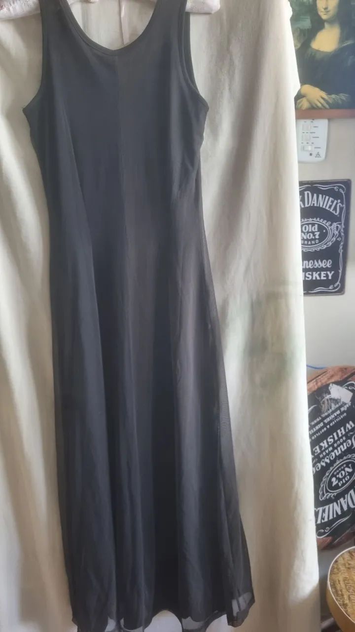 Vestido pretinho basico longo 40