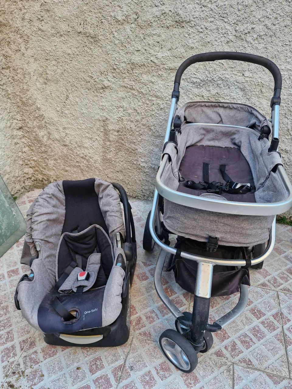 Carrinho de bebe com bebe conforto  - Foto 3