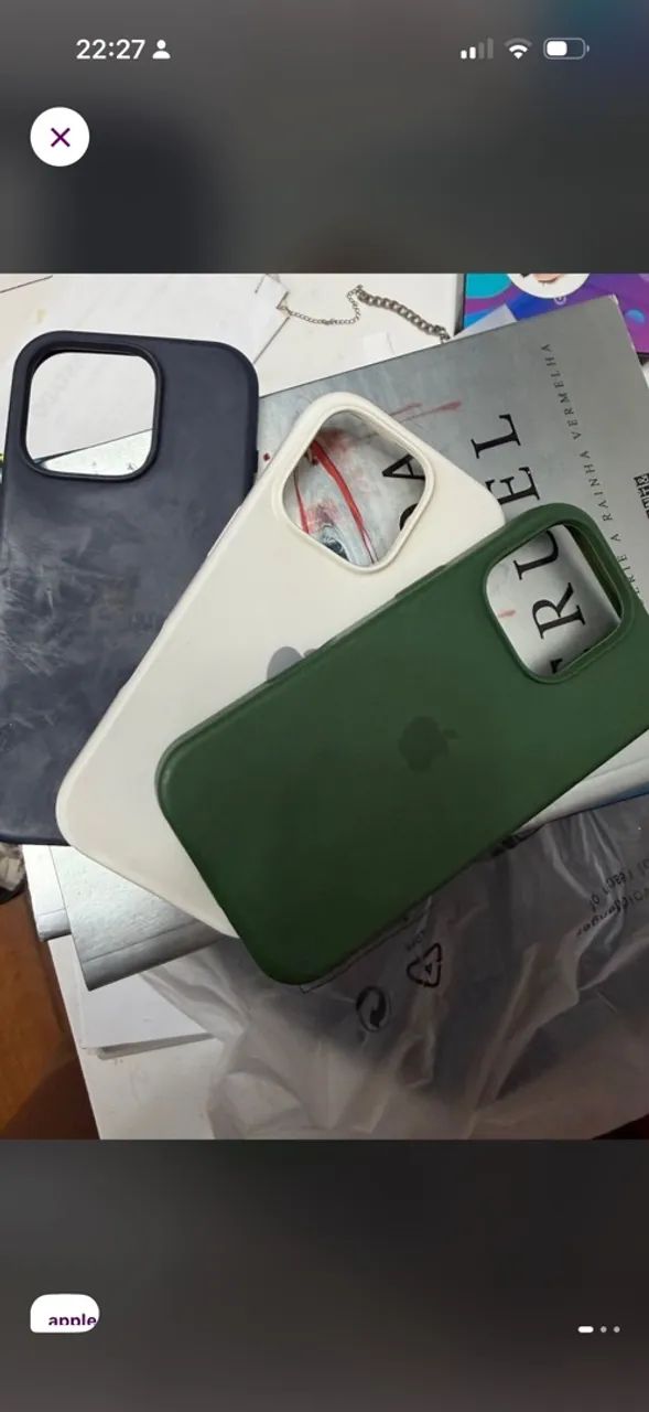 Kit 3 capinhas iPhone 16 pro