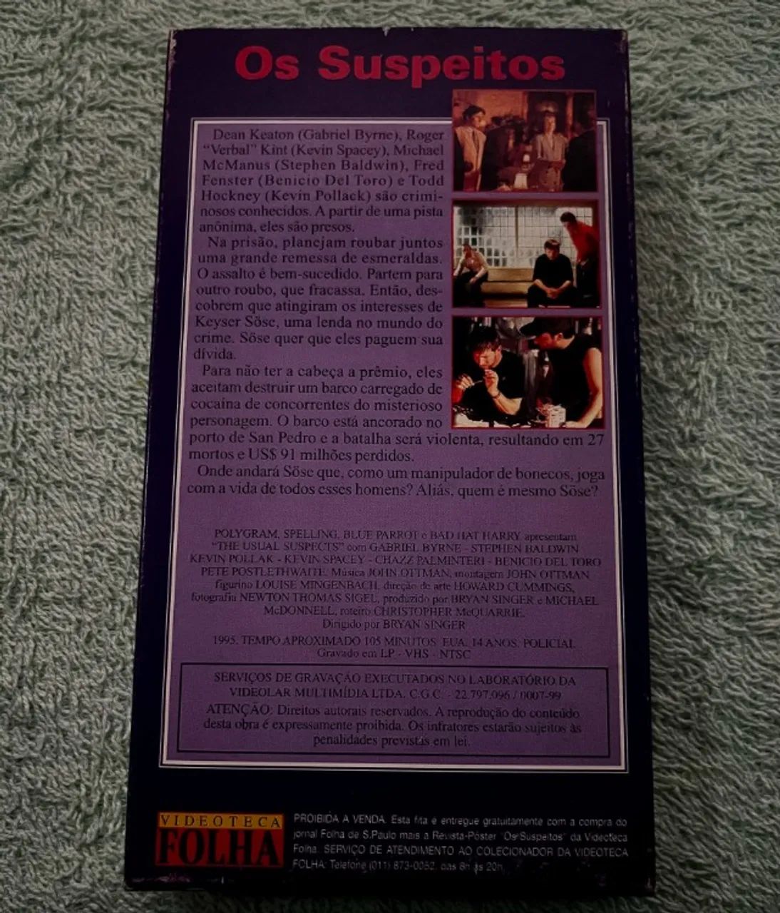 "Os Suspeitos" | VHS | Folha de S. Paulo - Foto 2