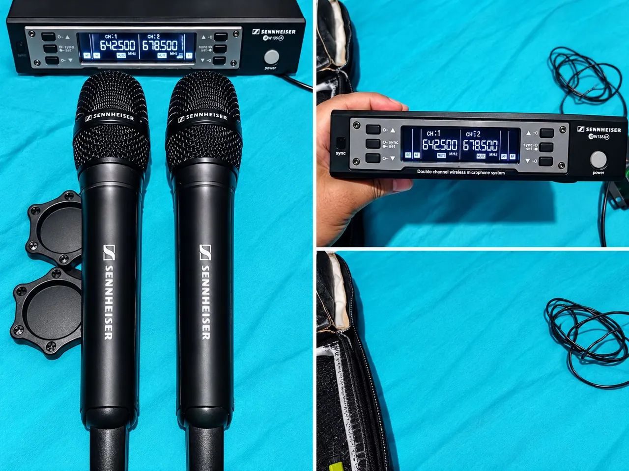 Microfone sennheiser Ew135g4, acompanha bag  - Foto 3