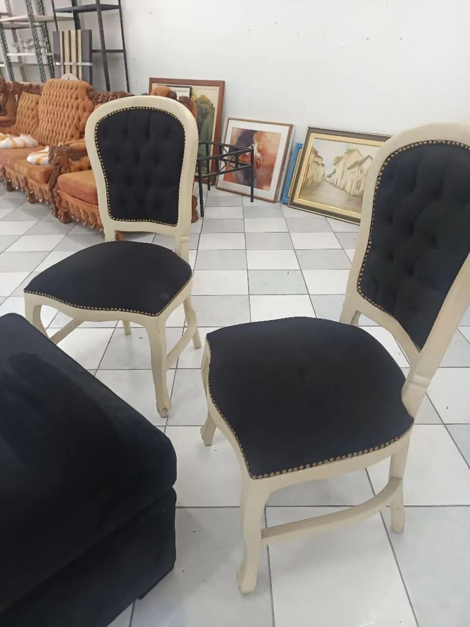 Par de cadeiras e Puff - Foto 5