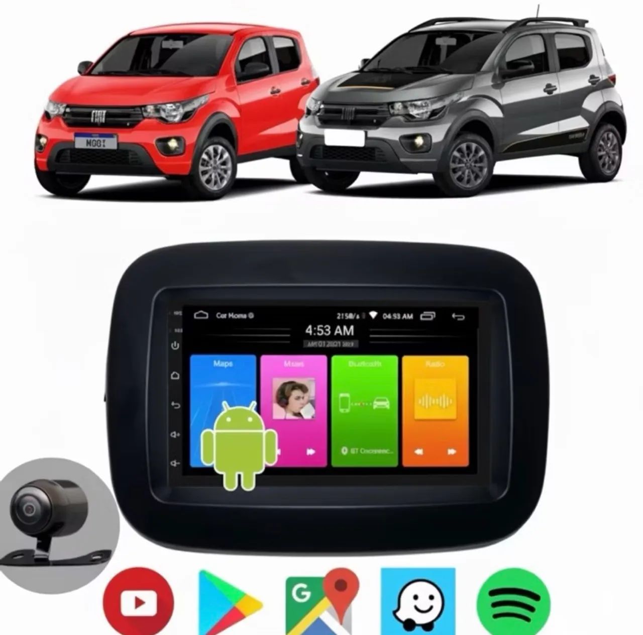 Kit completo Central multimídia Fiat Mobi  - Foto 2
