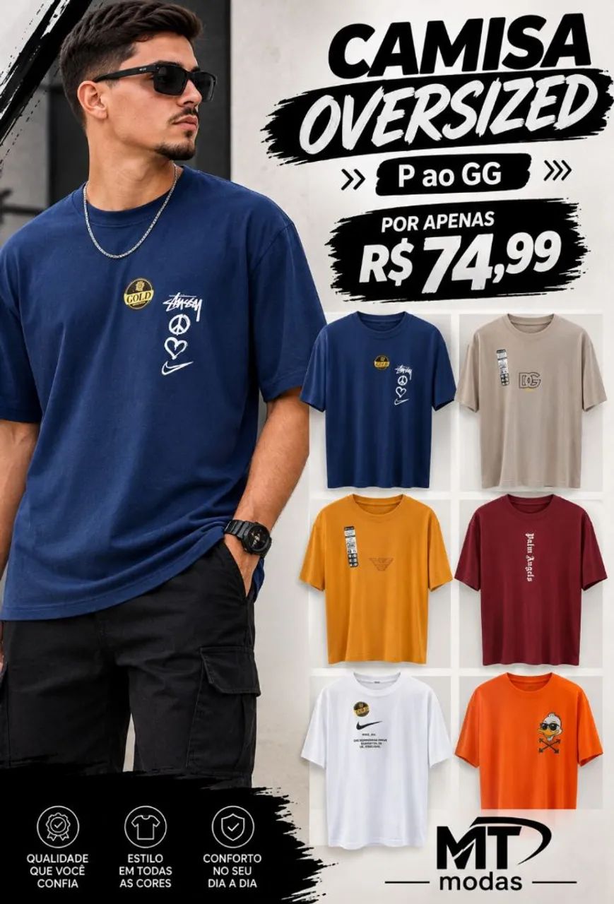 Camisa oversized 