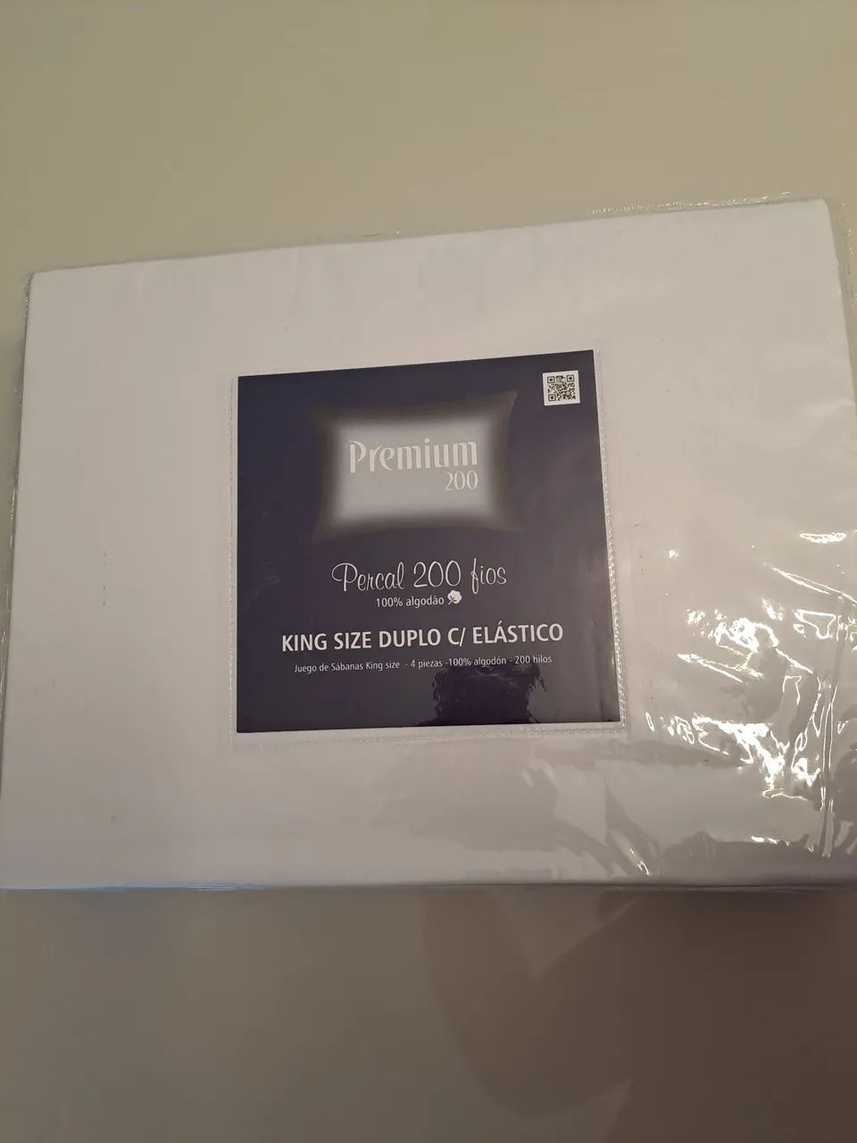 1 conjunto de lençol King site duplo com elástico 