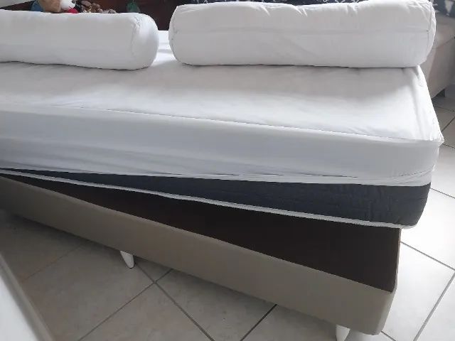 Cama de solteiro com base box ortobom - Foto 3