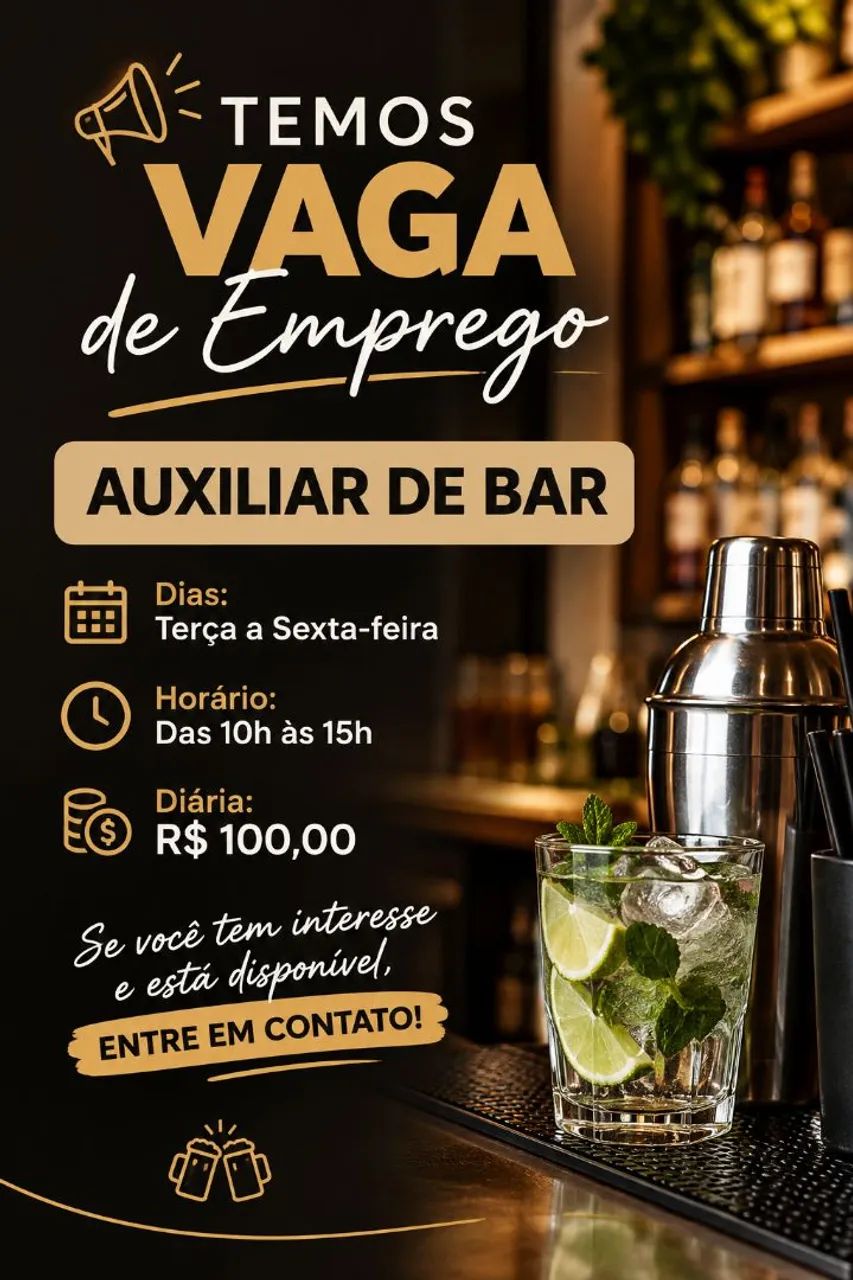 Auxiliar de Bar 