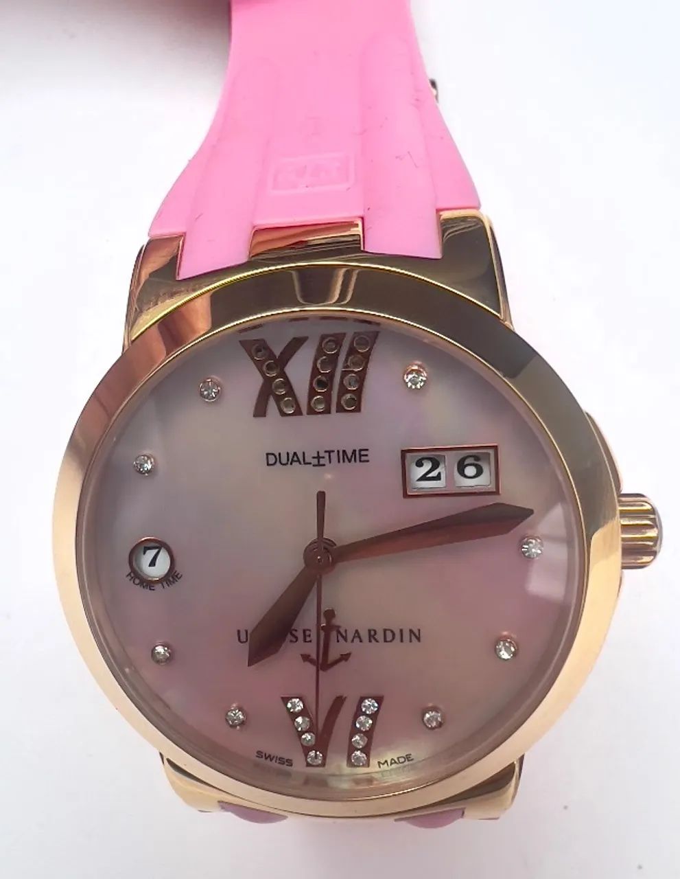 Relógio Ulysse Nardin Dourado Rosa - Foto 2