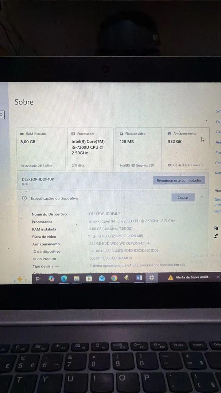 Notebook Lenovo 8Gb de ram  - Foto 5