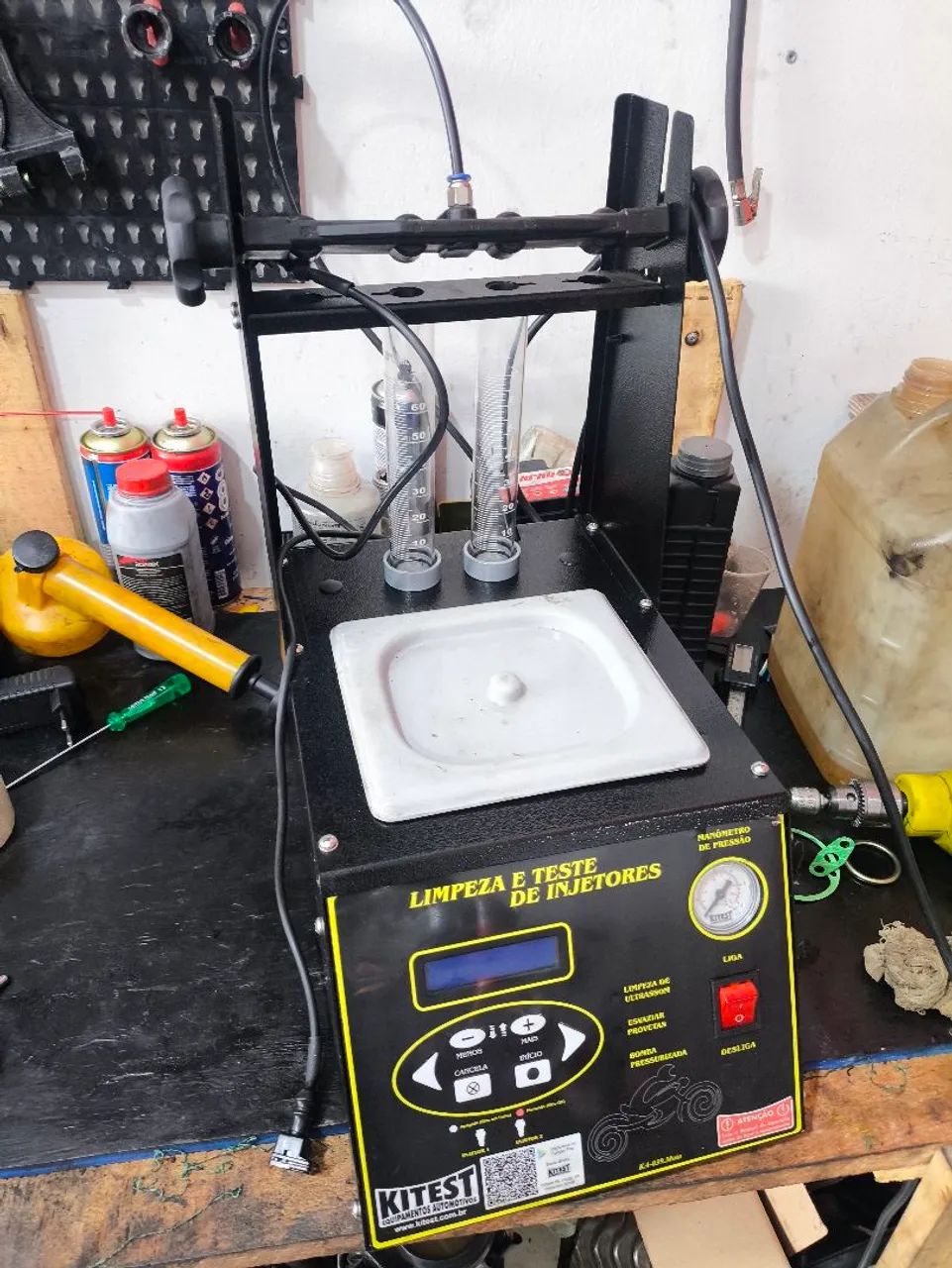 Máquina de limpeza de bicos de injeção 
