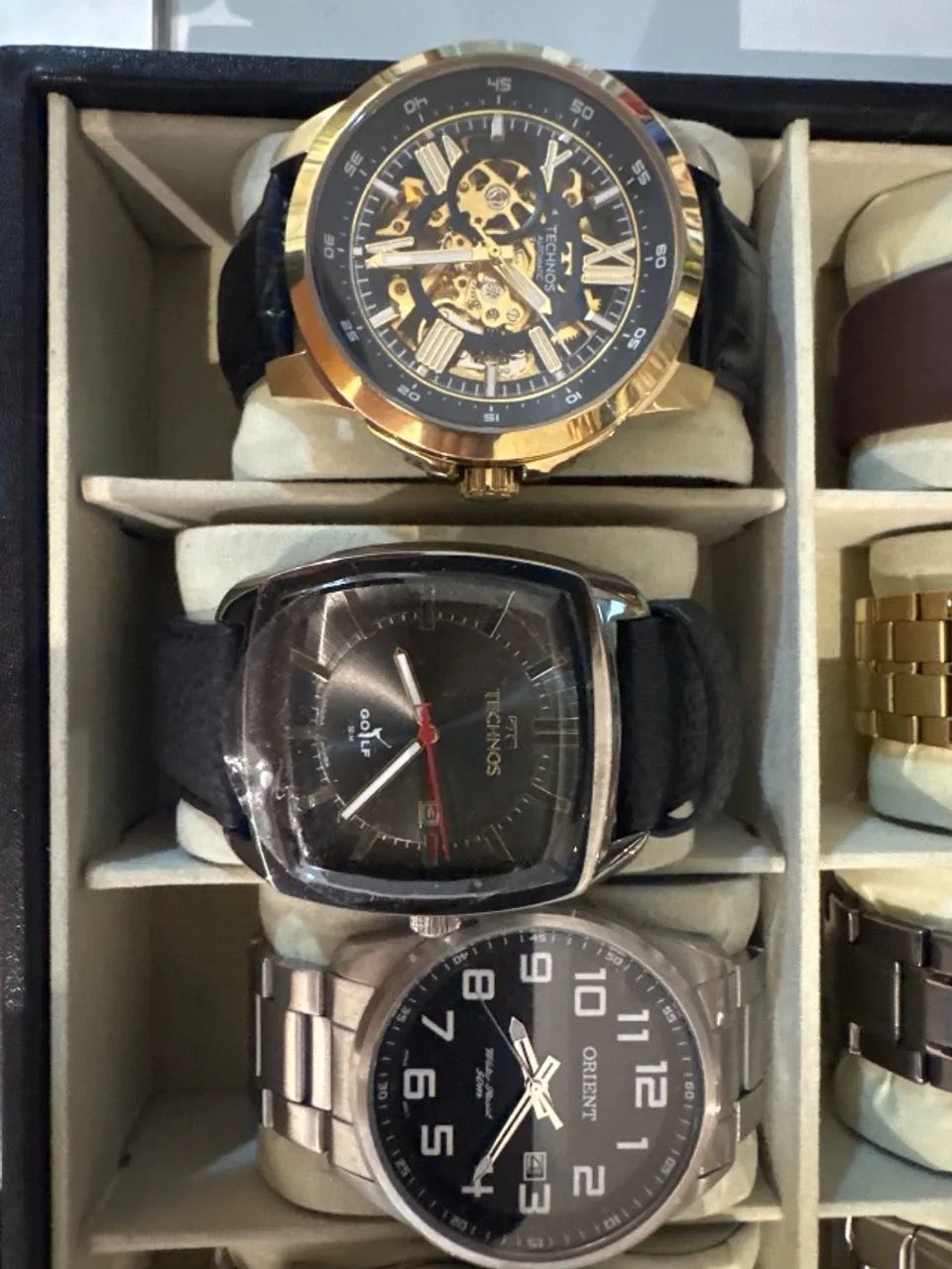 CAIXA COM 10 RELÓGIOS - TECHNOS, ORIENT E CITIZEN - Foto 5