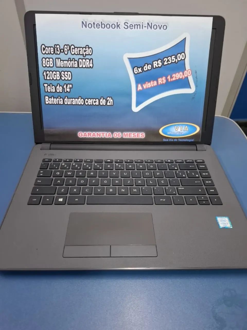 Notebook HP - Core i3 - SSD | 8GB Mem. | 6meses Garantia e Formatado - Foto 4
