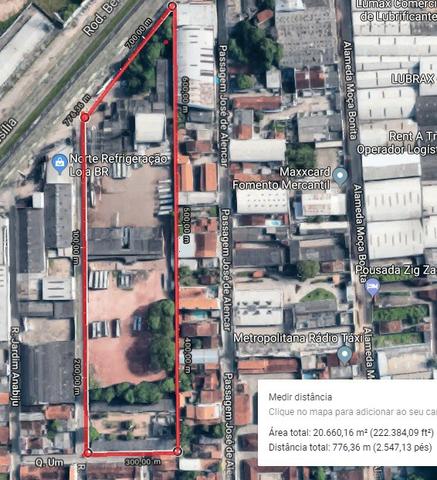 Terreno 107m de frente, vestiários, escritórios, vão livre- Doutor Imoveis