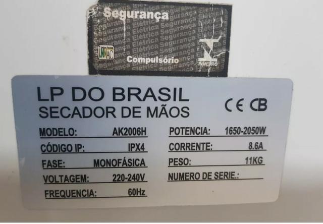 Secador de Mão turbo Jato Ak2006h- Peça ùnica -41 30937115 - * - Foto 6