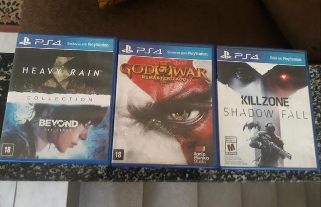 3 jogos de Ps4 por 100,00