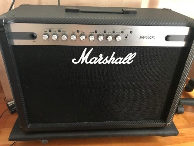 Marshall mg 102 cfx Pedal Marshall jackhammer jh-1 Guitarra Ibanez Rg421 ex bfk - Foto 2