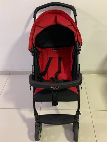 Carrinho de Bebê Burigotto Rio K - 0 a 15kg (vermelho e preto) - Foto 5