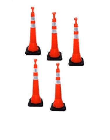 Balizador T Top Pirulito 1,14m Semiflexível Refletivo  - Foto 3