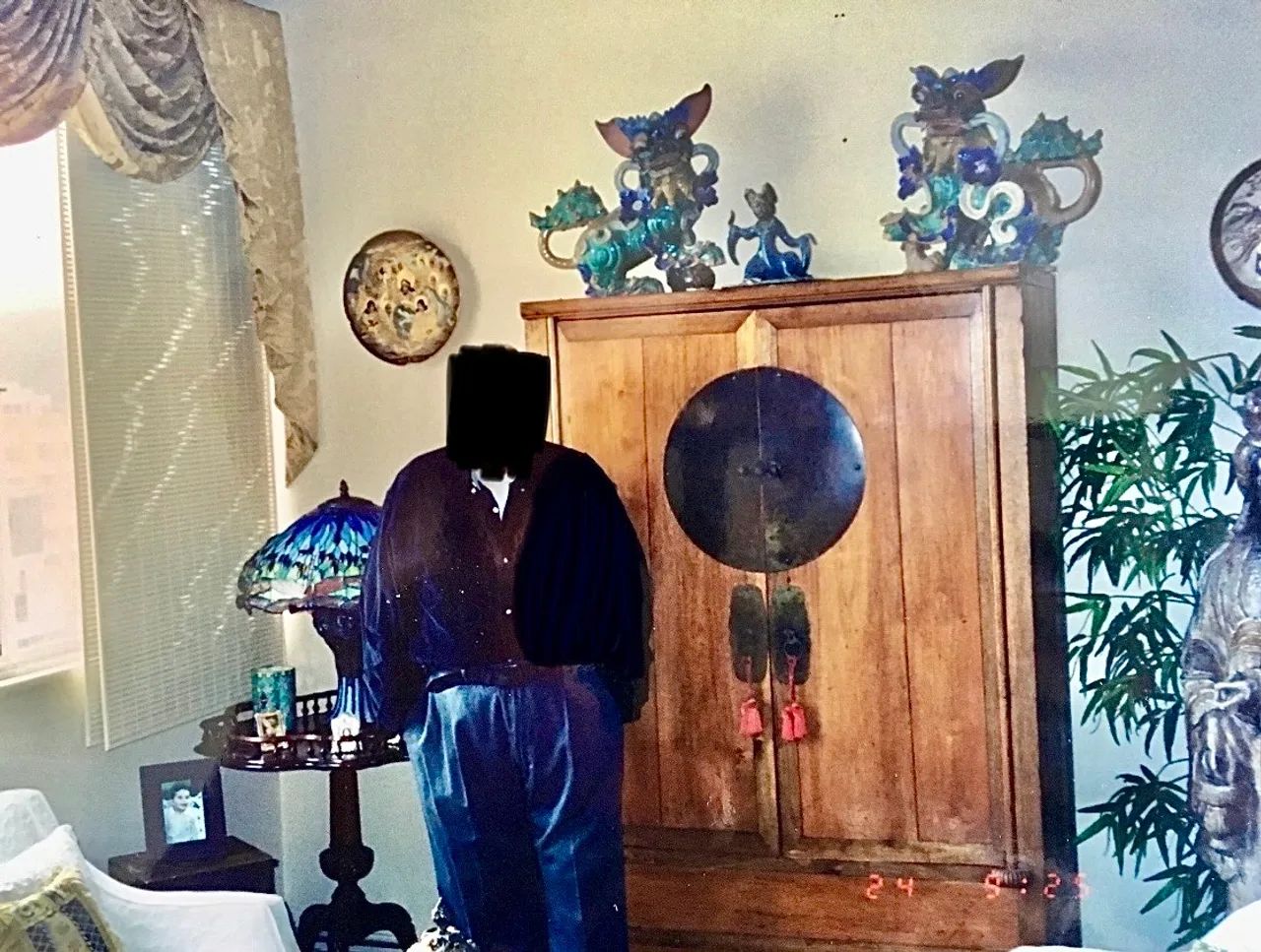 50cm Cães de Fó Séc. XIX chineses porcelana policromada - Foto 2