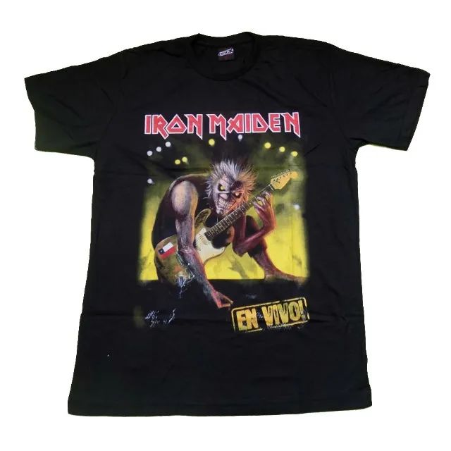 Camisas Moda Masculina Estampas Banda Filme Desenho HQ Manga Curta Gola Careca - Foto 5