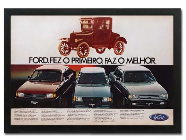 Ford Del Rey 1986 ou 1987 - Quadro decorativo com propaganda original de revista - Foto 3