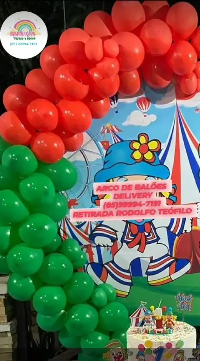 Arco de balões delivery