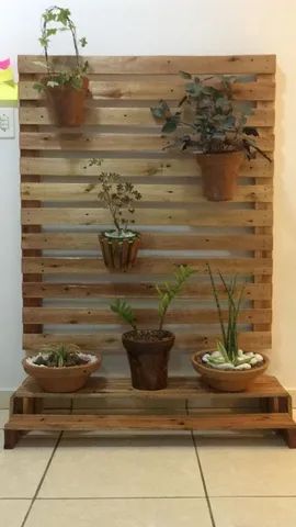 Floreira de palete. Fabricamos móveis rústicos de Pallet, Pallets e pinus. - Foto 2