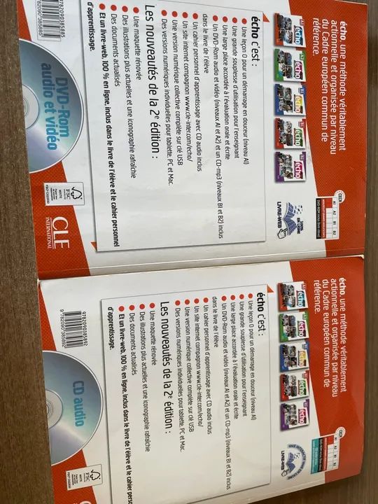 Livro e livro de exercícios Echo Methode de Francais  - Foto 3