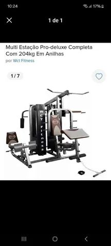 Multi-estação de musculação Pro-Deluxe 204kg : : Esporte