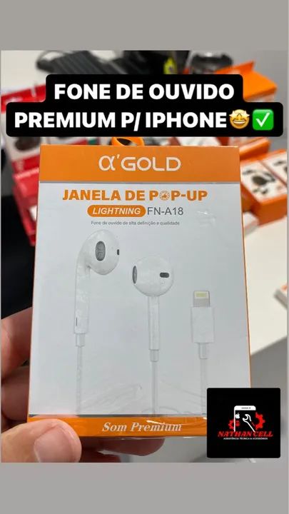 FONE IPHONE ORIGINAL