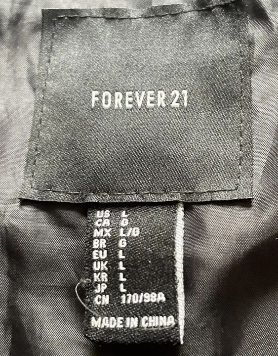 JAQUETA FOREVER 21  FEMININA  CROPPED PUFFER  G  VERDE - Foto 4
