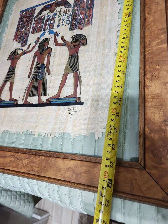 Lindo quadro papiro emoldurado - Foto 3