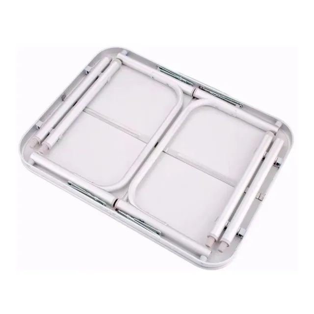 MESA DOBRAVEL DE ALUMINIO COM TAMPO DE MDF, 900 X 600 X PES DE 300 / 700 MM - Foto 3