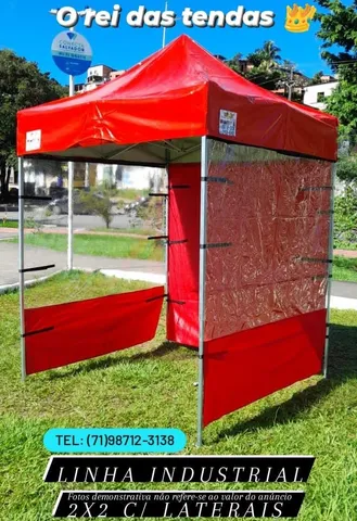 Tenda sanfonada com velcro grátis exija