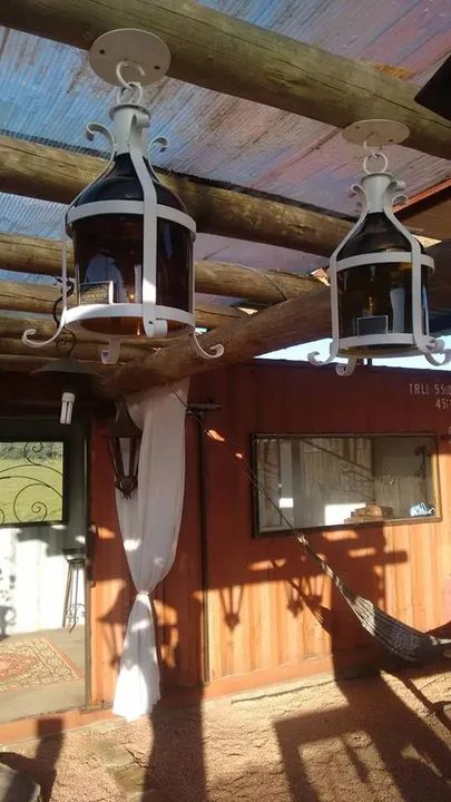 Luminárias em Ferro Forjado com Garrafão exclusivas na CasaDeFerro - Foto 3