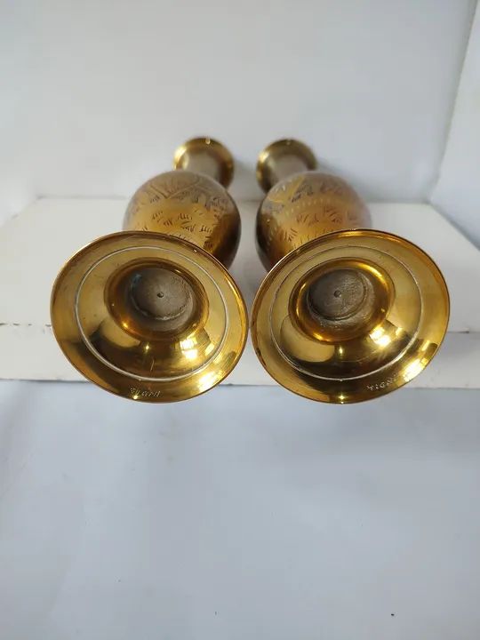 Par de vasos de bronze  - Foto 4