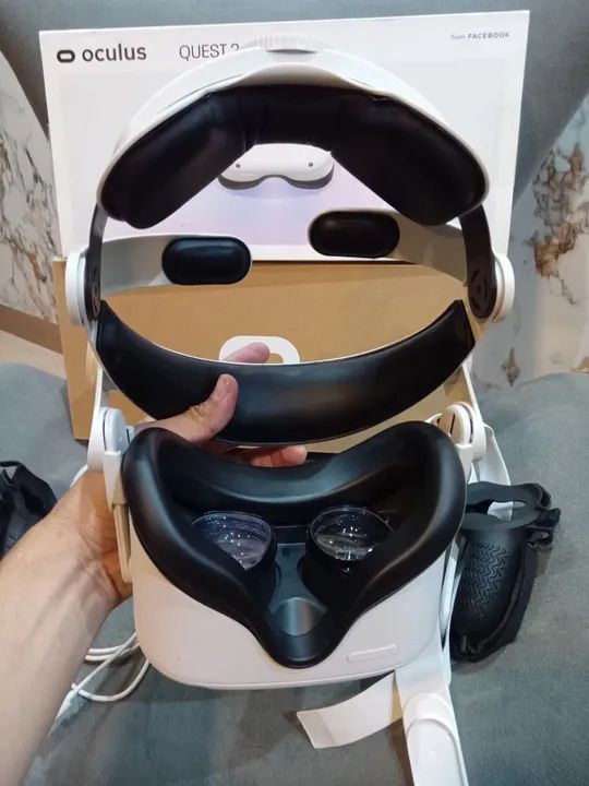 Óculos Vr meta quest 2 128gb com acessórios passo cartão até 12x com taxa  - Foto 4