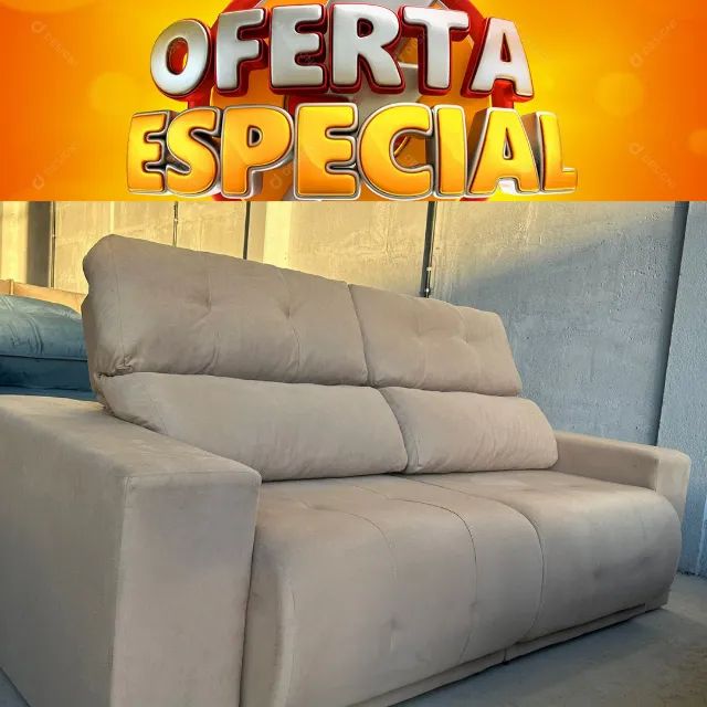 Sofá Bege Lindo Pronta Entrega