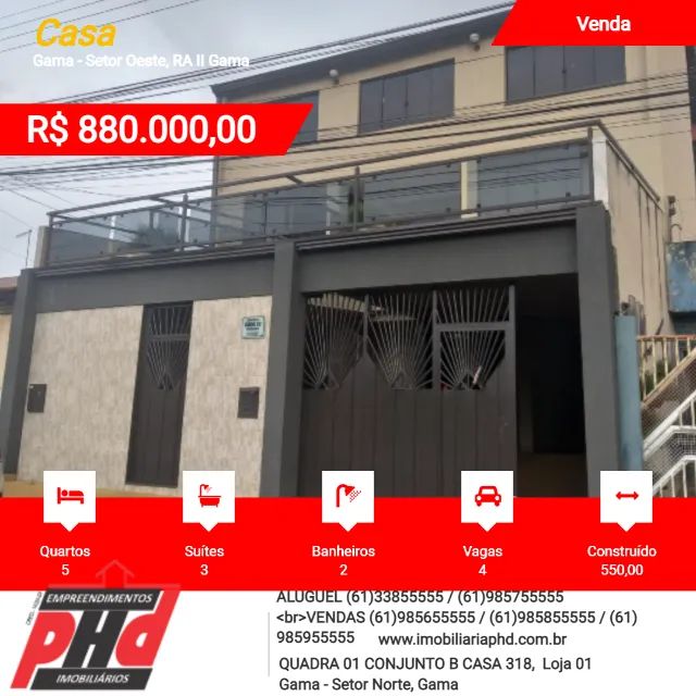Vende se Casa Setor Oeste Quadra 02